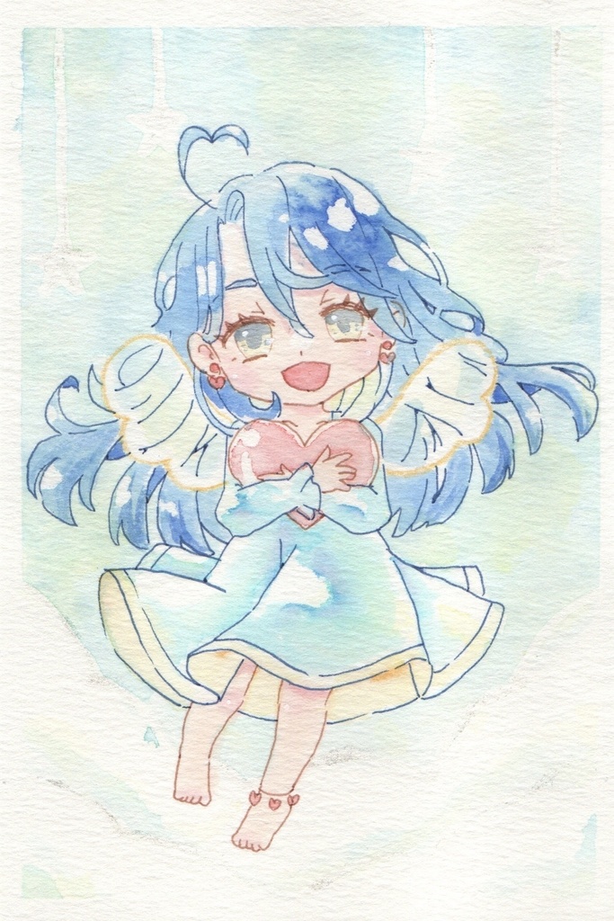 【ポストカード】アナログ原画「ドリームエンジェル」