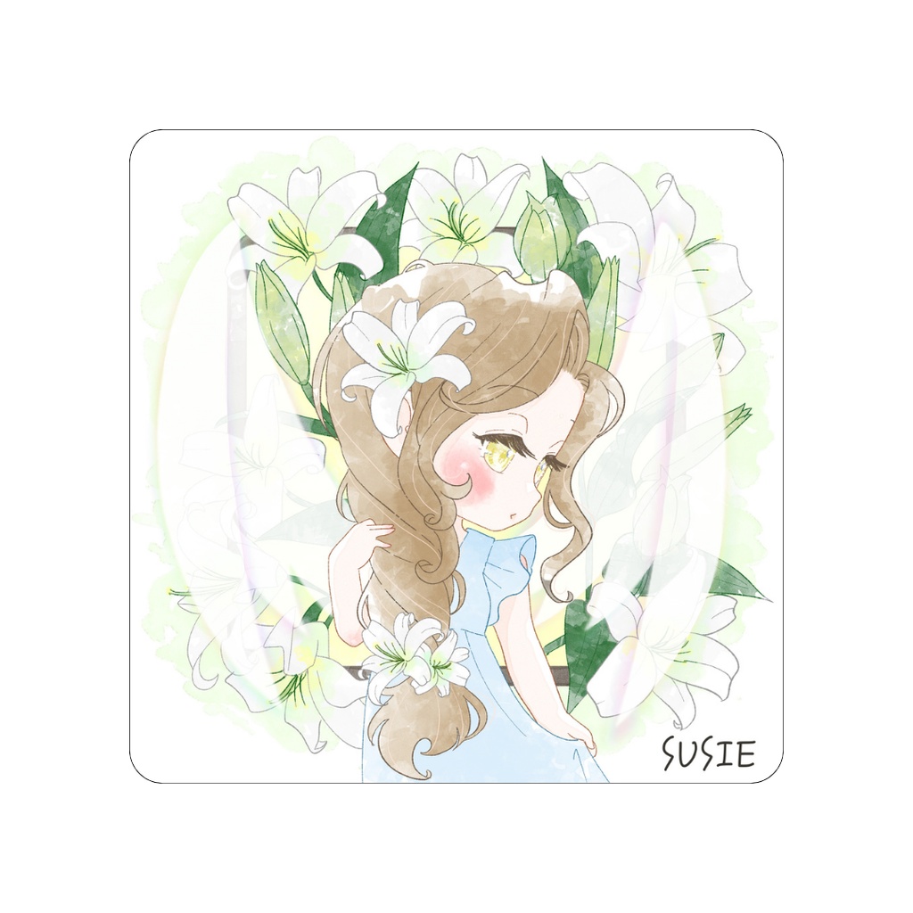 【イラストカード】ユリの君