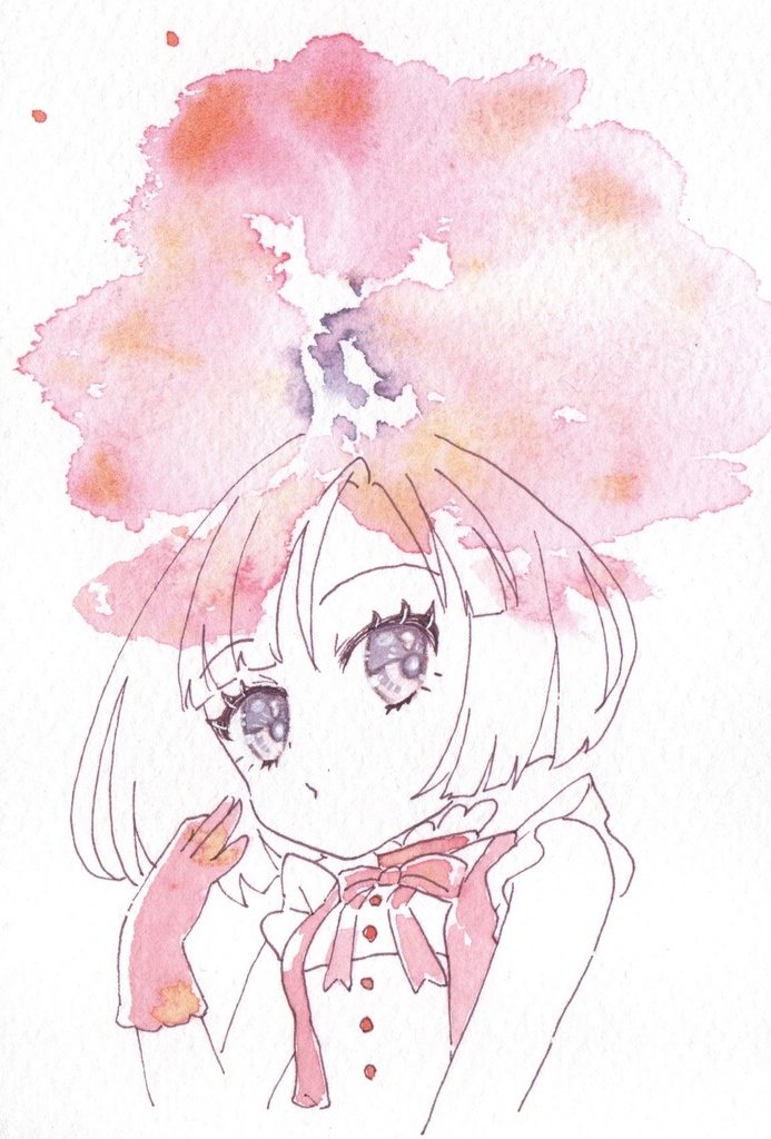 手描きイラスト 原画ポストカード