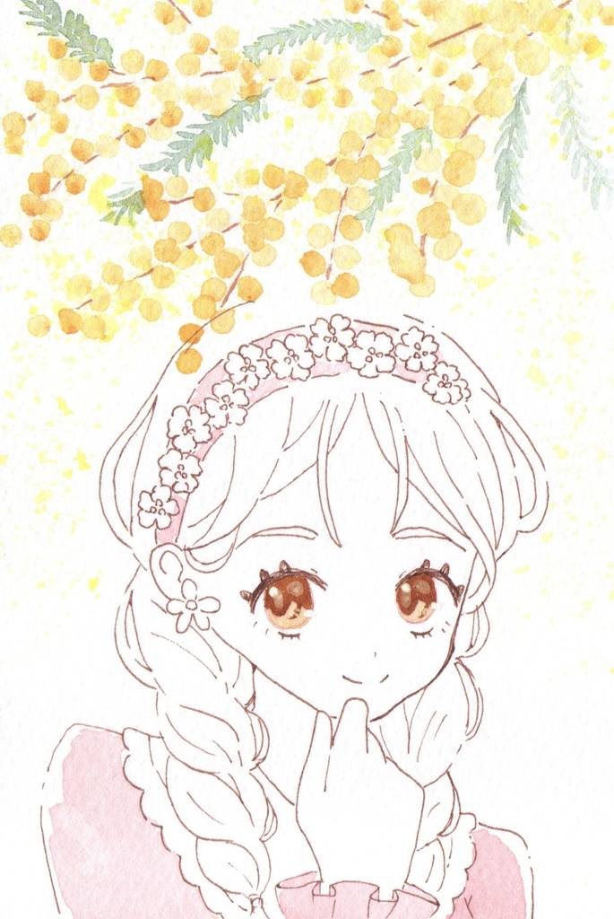 手描きイラスト 原画ポストカード