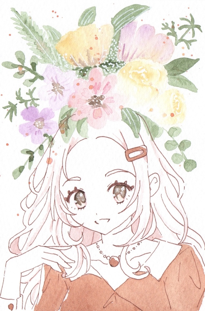 手描きイラスト 原画ポストカード