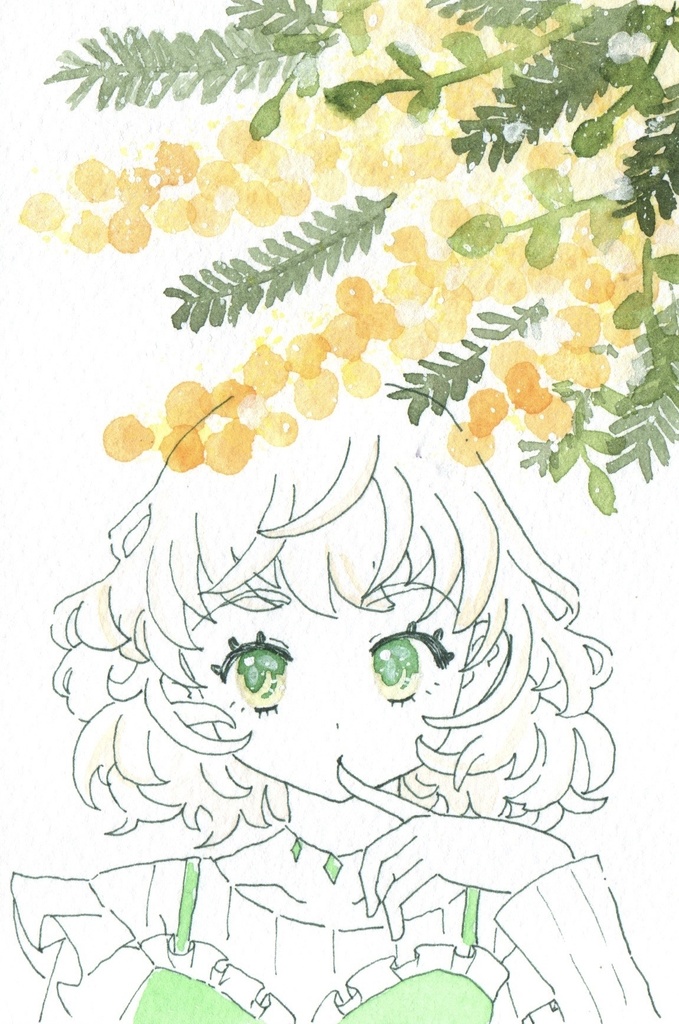 手描きイラスト 原画ポストカード