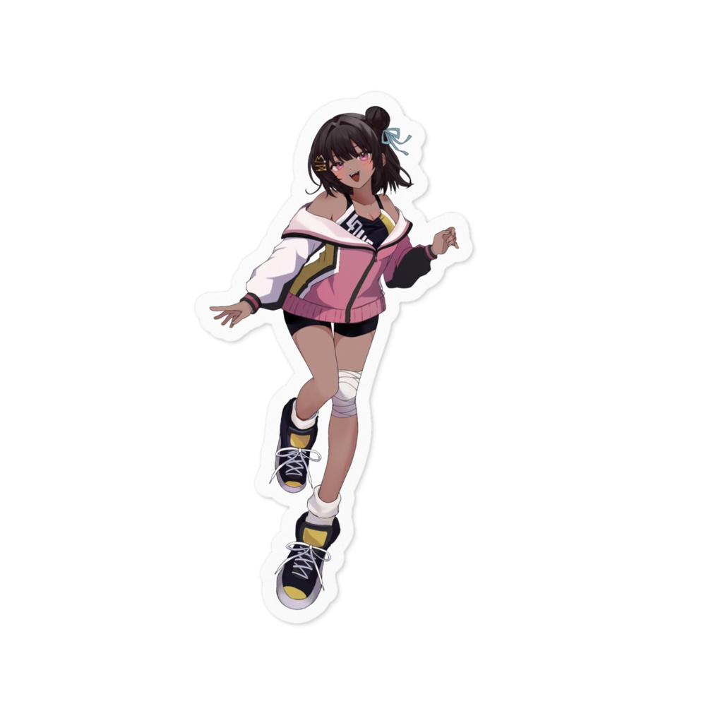 たまちゃんステッカー100×100mm