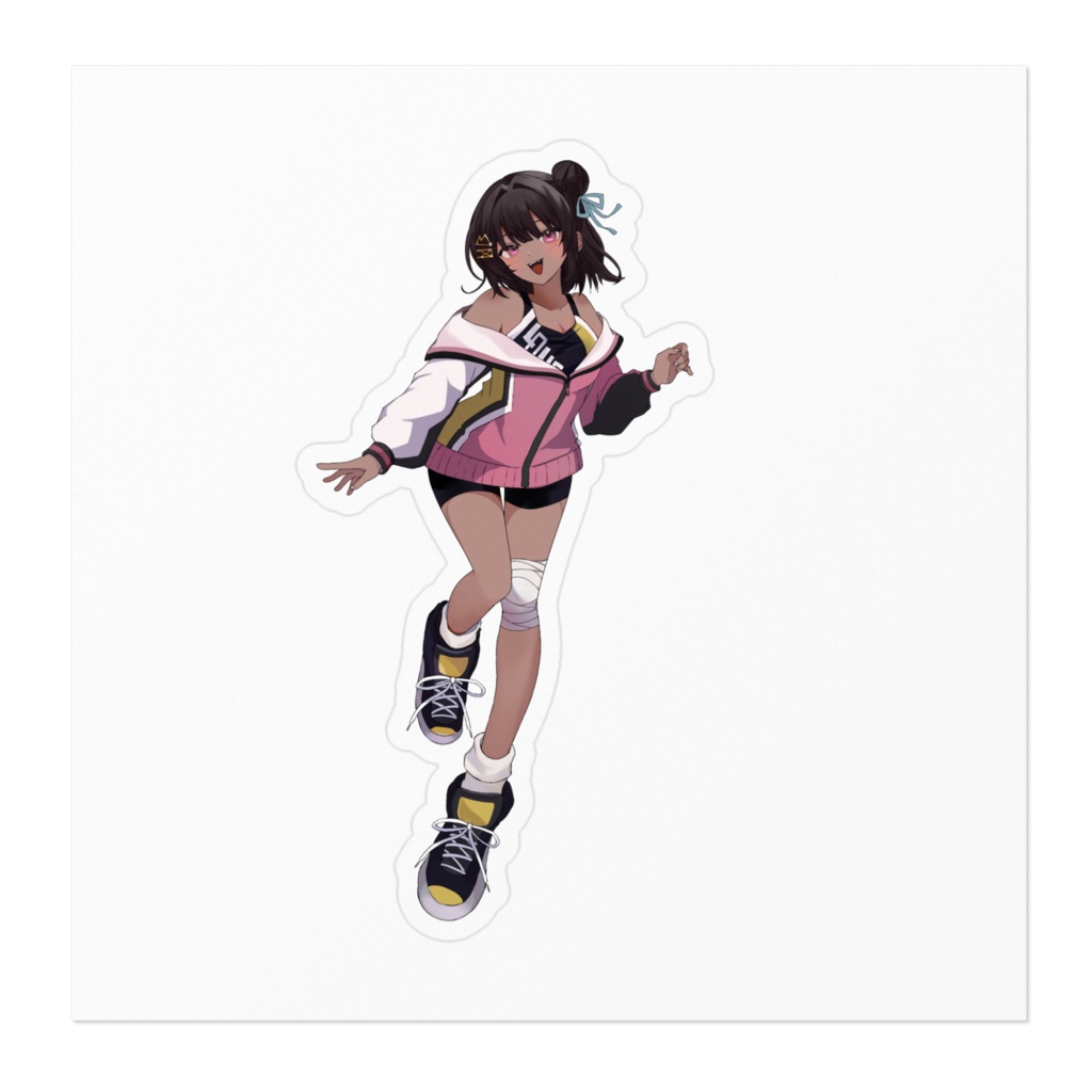 たまちゃんステッカー100×100mm