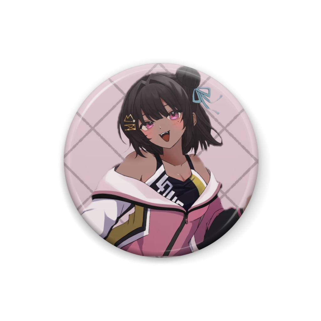 たまちゃん缶バッチ背景あり25mm