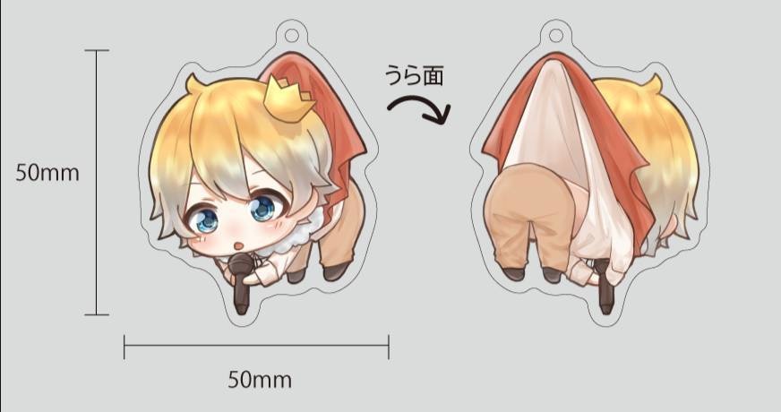 アベシくんつままれ風手描きアクキー - 昇天商店 - BOOTH