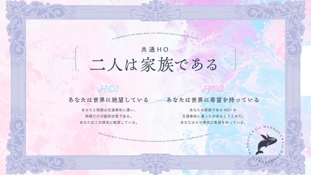 【CoCシナリオ】「Lie」