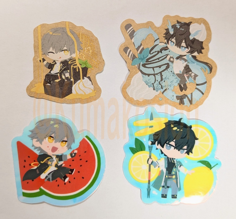 穹丹食べ物ステッカー