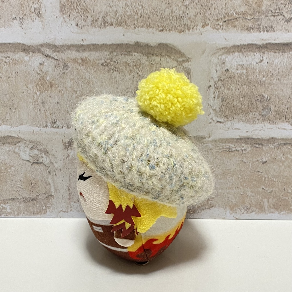 ふわふわポンポンベレー帽