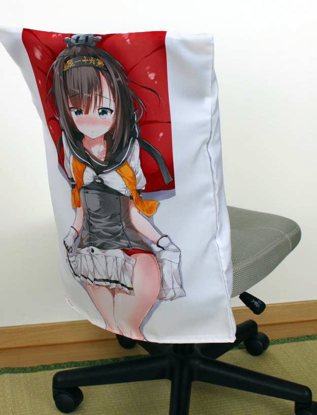 ぺんたごんサンイラスト艦娘枕(椅子)カバー「秋月」