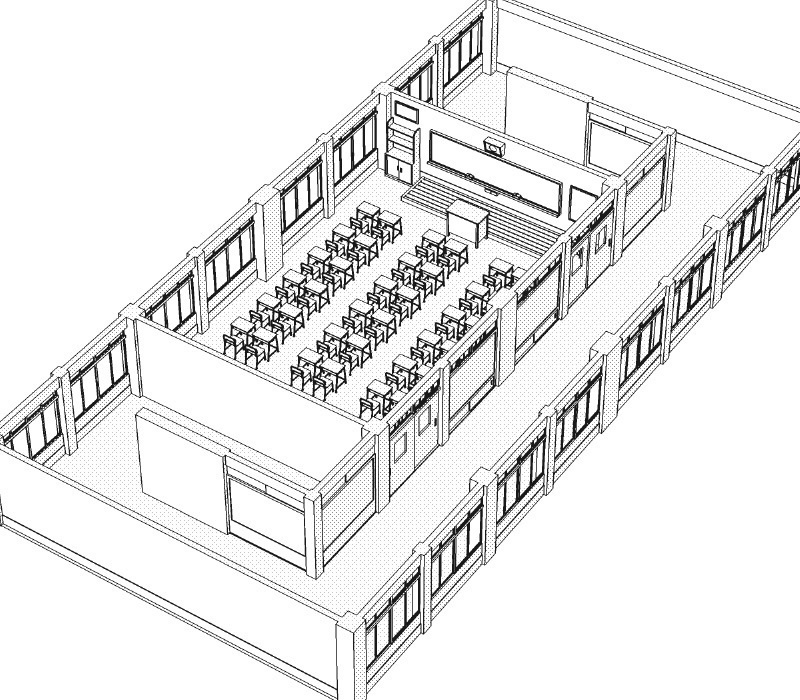 3D教室レイアウト集1_標準セット