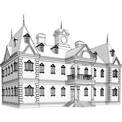 洋館 3D素材 update 2018/10/29