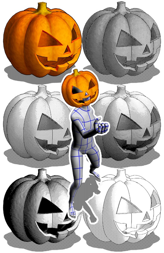 パンプキンヘッド AquAreA 3Datelier BOOTH