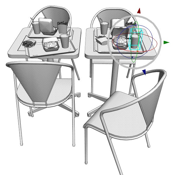 ファーストフード テーブルセット