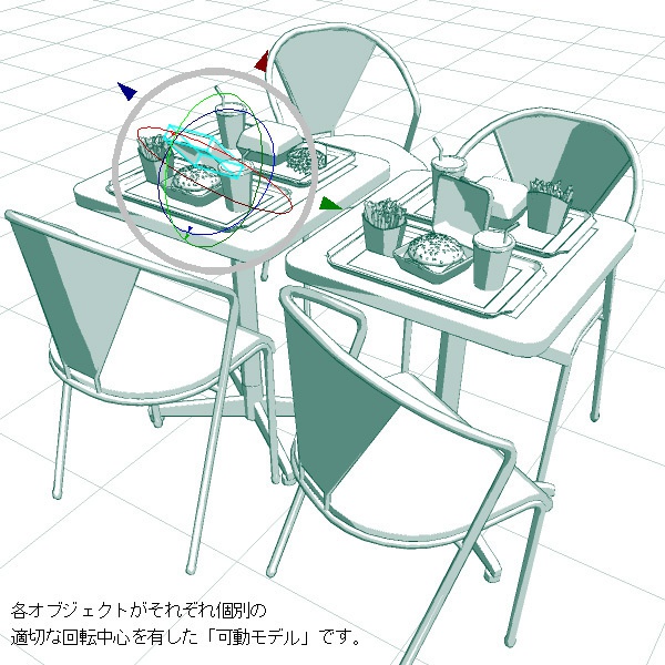 ファーストフード テーブルセット