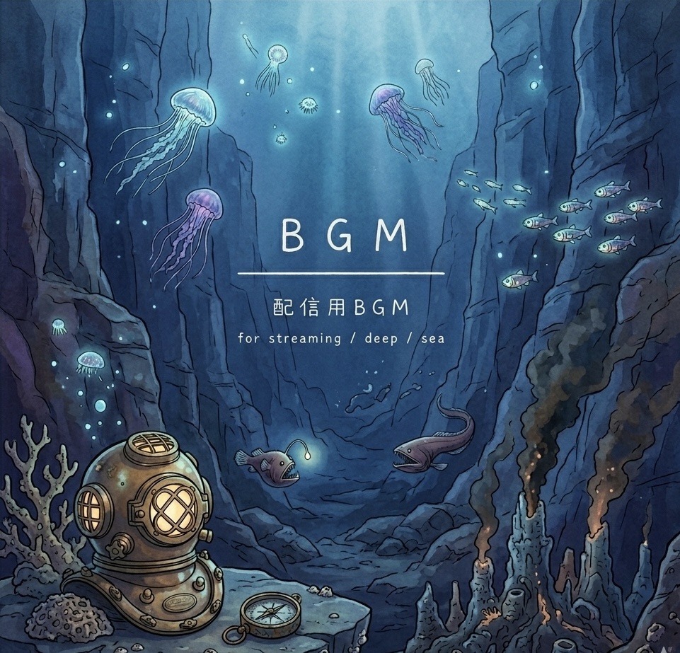 【期間限定0円✨】深海のようなBGM【WAV/ループ可】