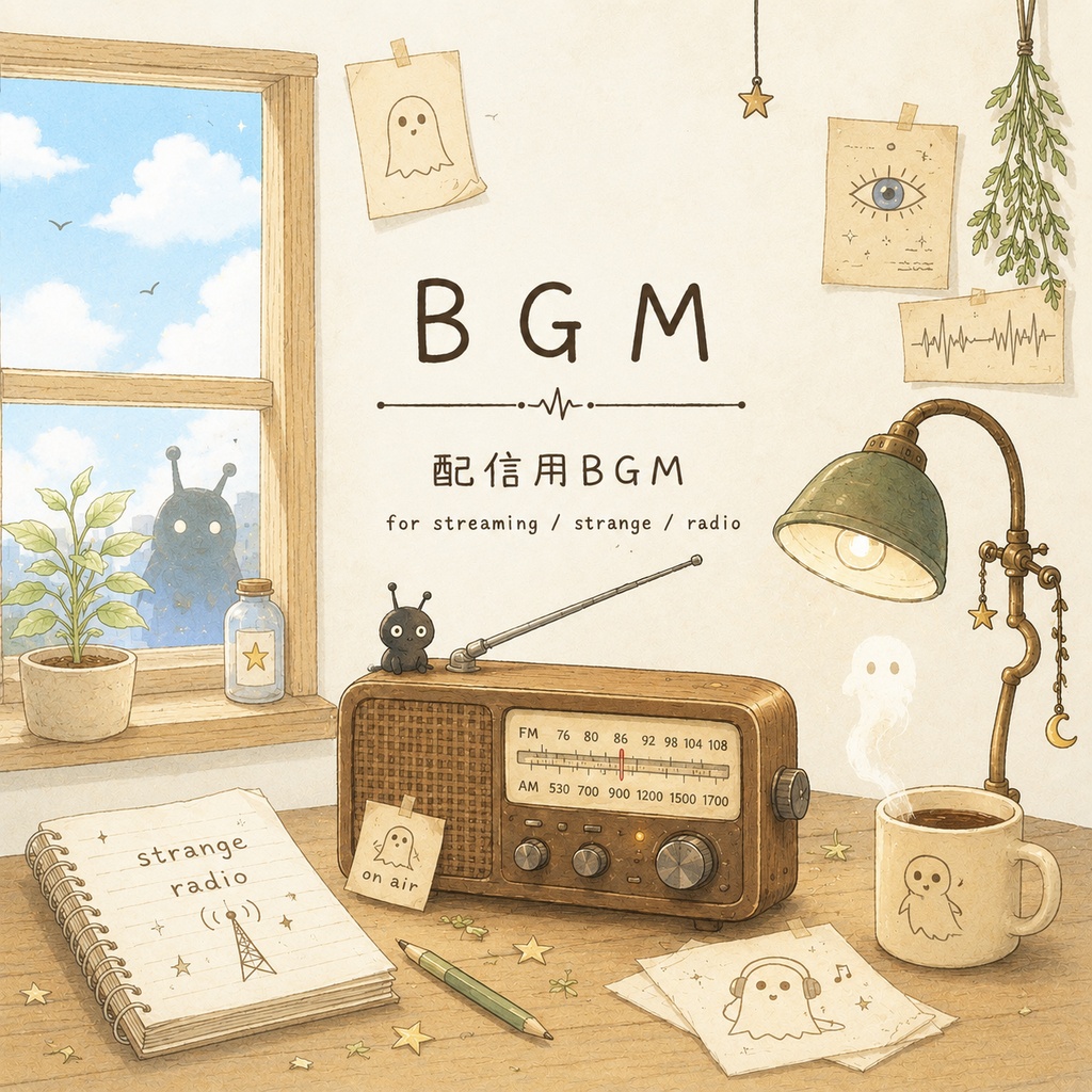 【期間限定0円✨️】不思議な放送のBGM【WAV/ループ可】