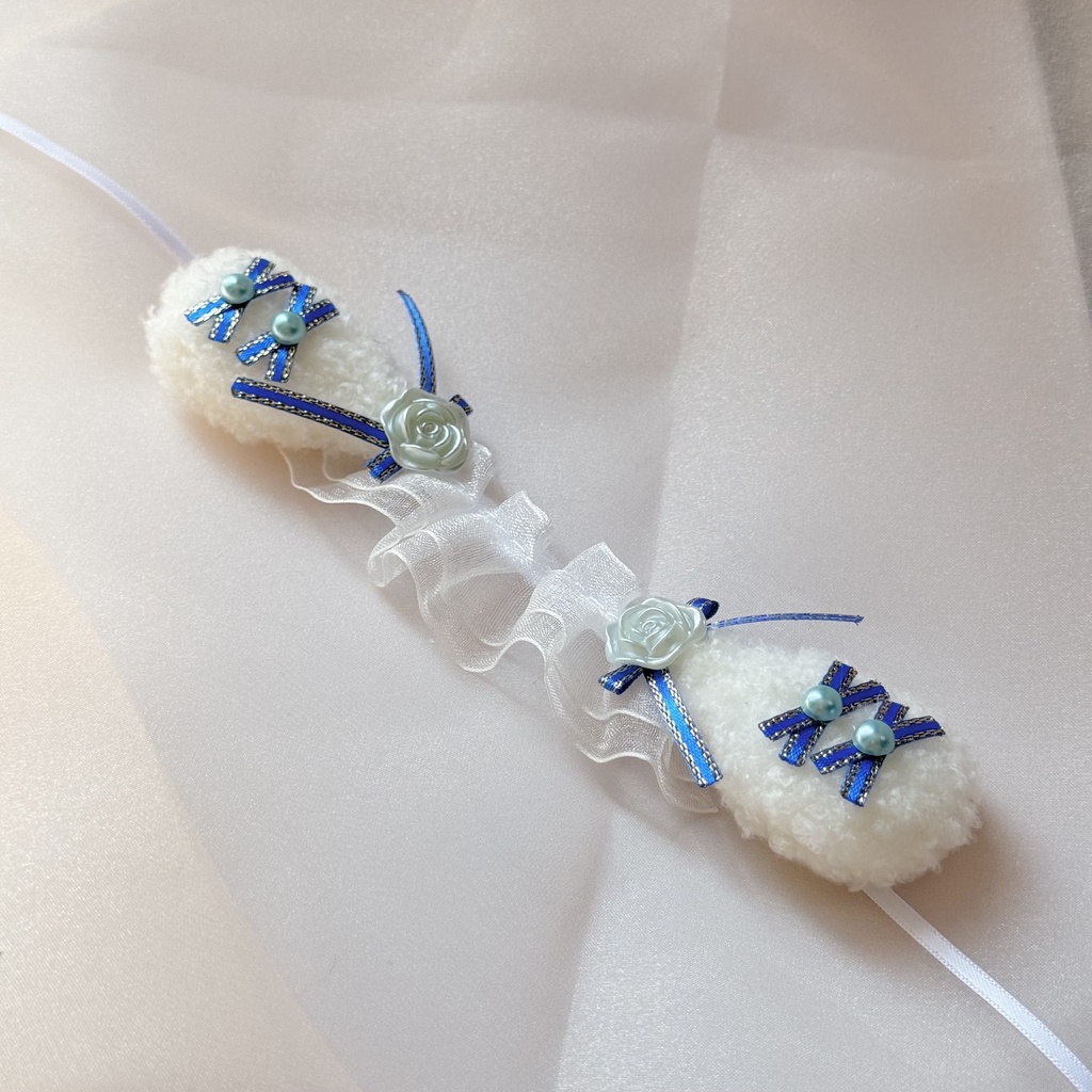 たれみみヘッドドレス ブルー