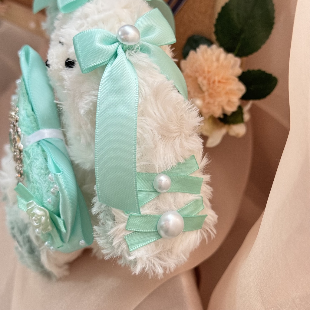 10cmおすわりぬい服 ミントグリーン