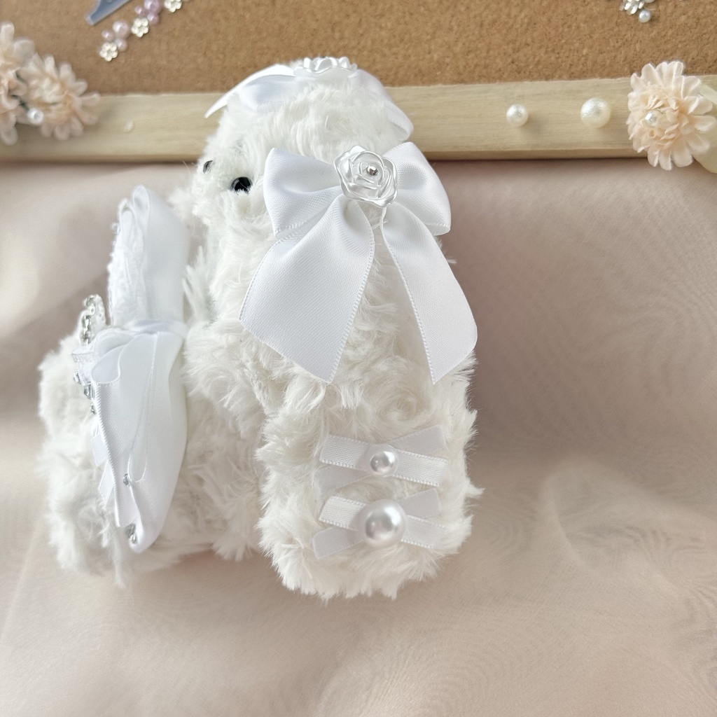 10cmおすわりぬい服 【エンジェルうさちゃん②】