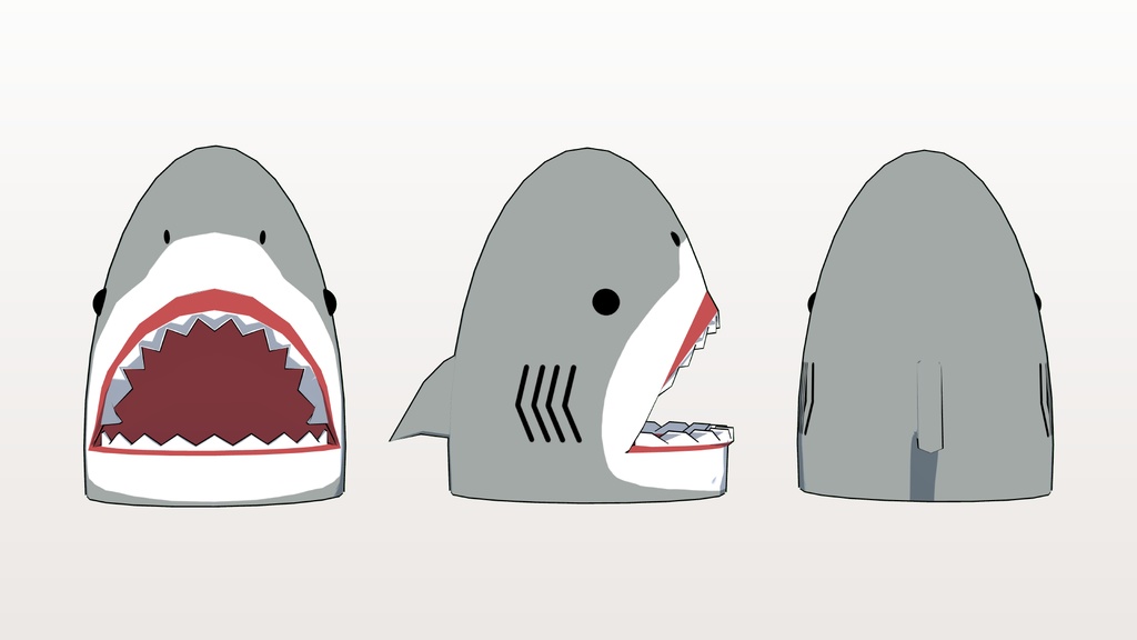 最も人気のある サメ 被り物 イラスト