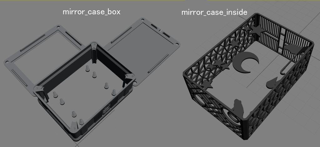 無限ミラーボックス3Dプリンタ用データ