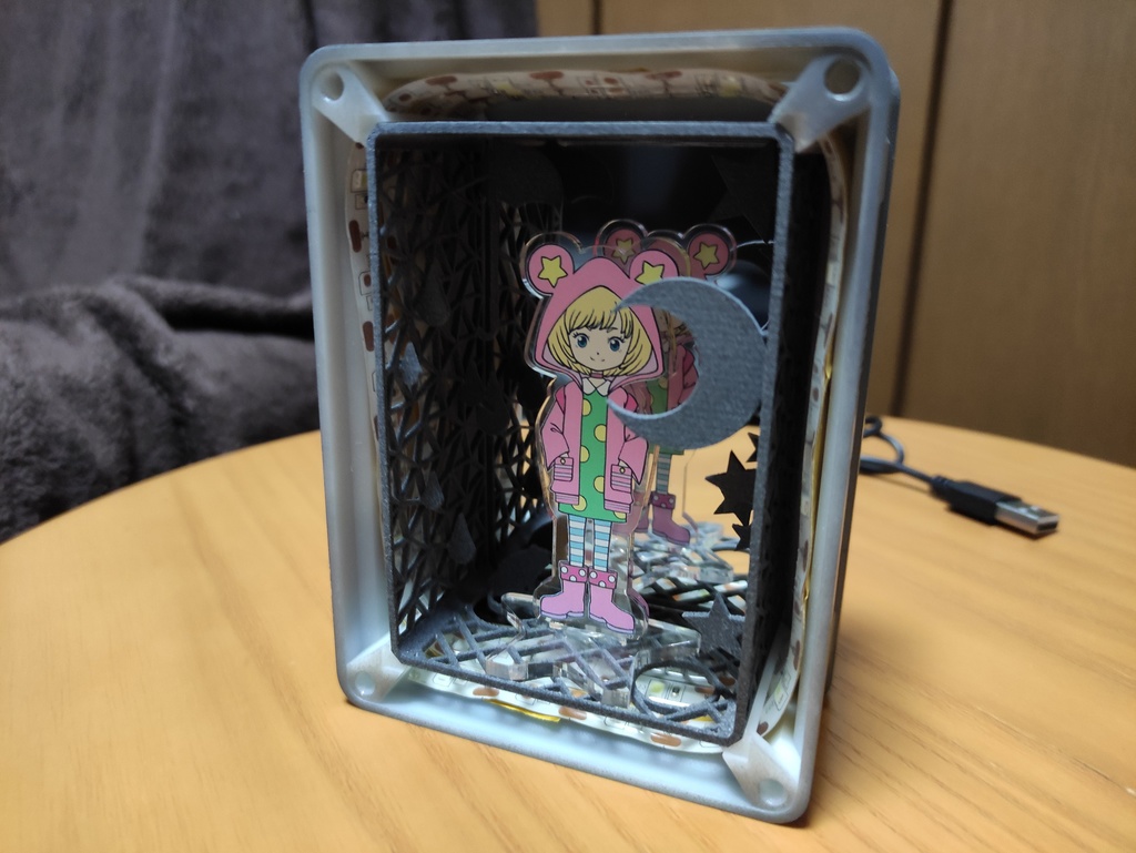 無限ミラーボックス3Dプリンタ用データ