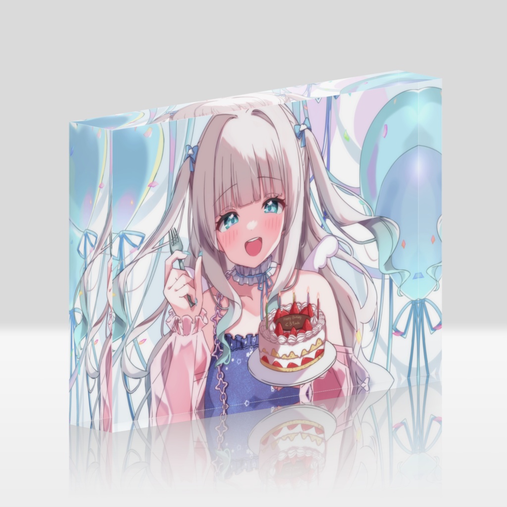 誕生日アクリルブロック