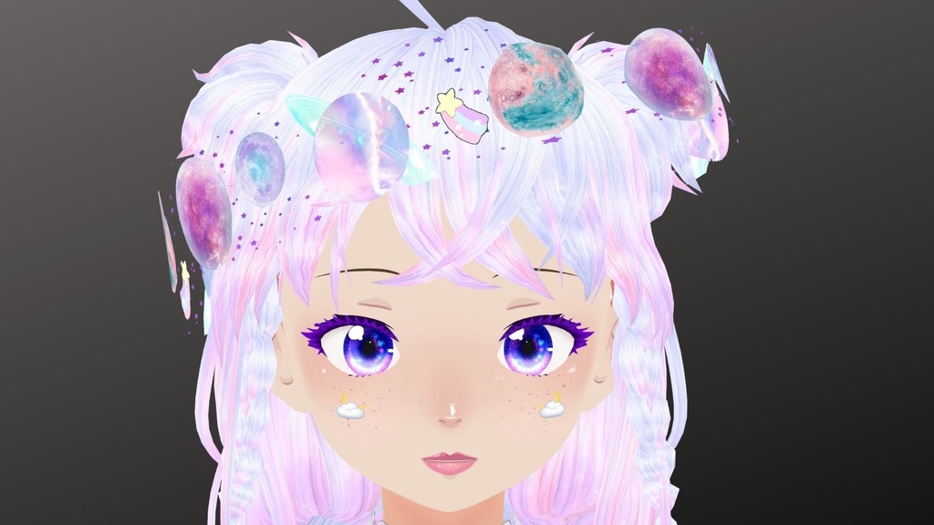 Hana- 3D ギャラクシーキャラクター VRM Galaxy Girl VRM Model