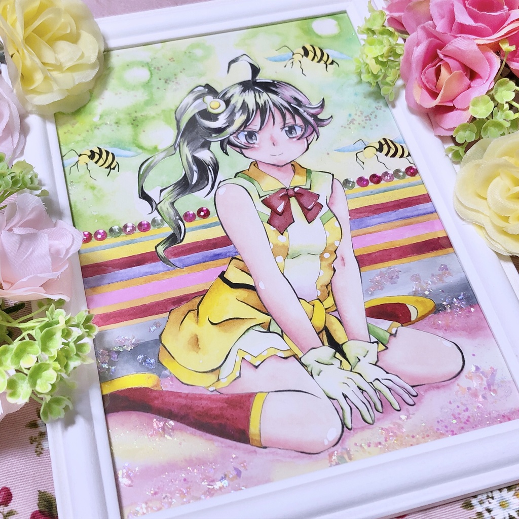 阿良々木火憐 10周年フェス衣装 水彩イラスト すとろべりーそーだみるく Booth