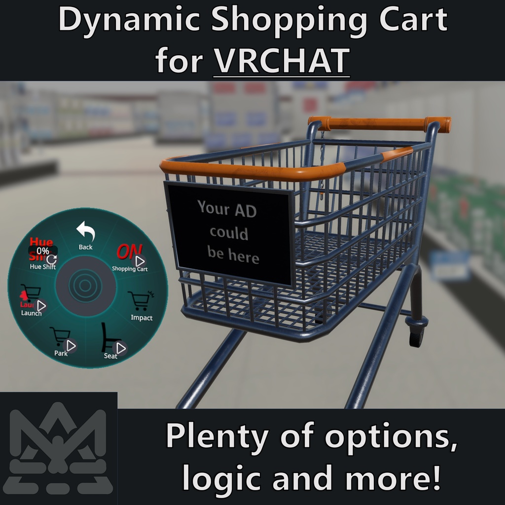 Shopping Cart for VRChat [ショッピングカート, ブイシーハット, スクリーンスペース, オーディオ ]