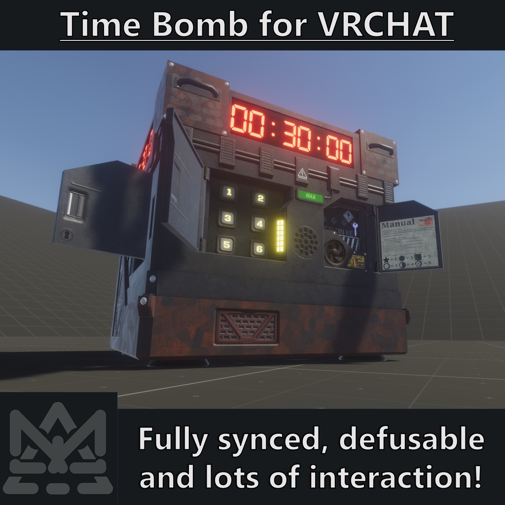 Time Bomb for VRChat - [ VRチャット, アバターダイナミクス, 武器, 爆弾, ミリタリー, 爆発的な]