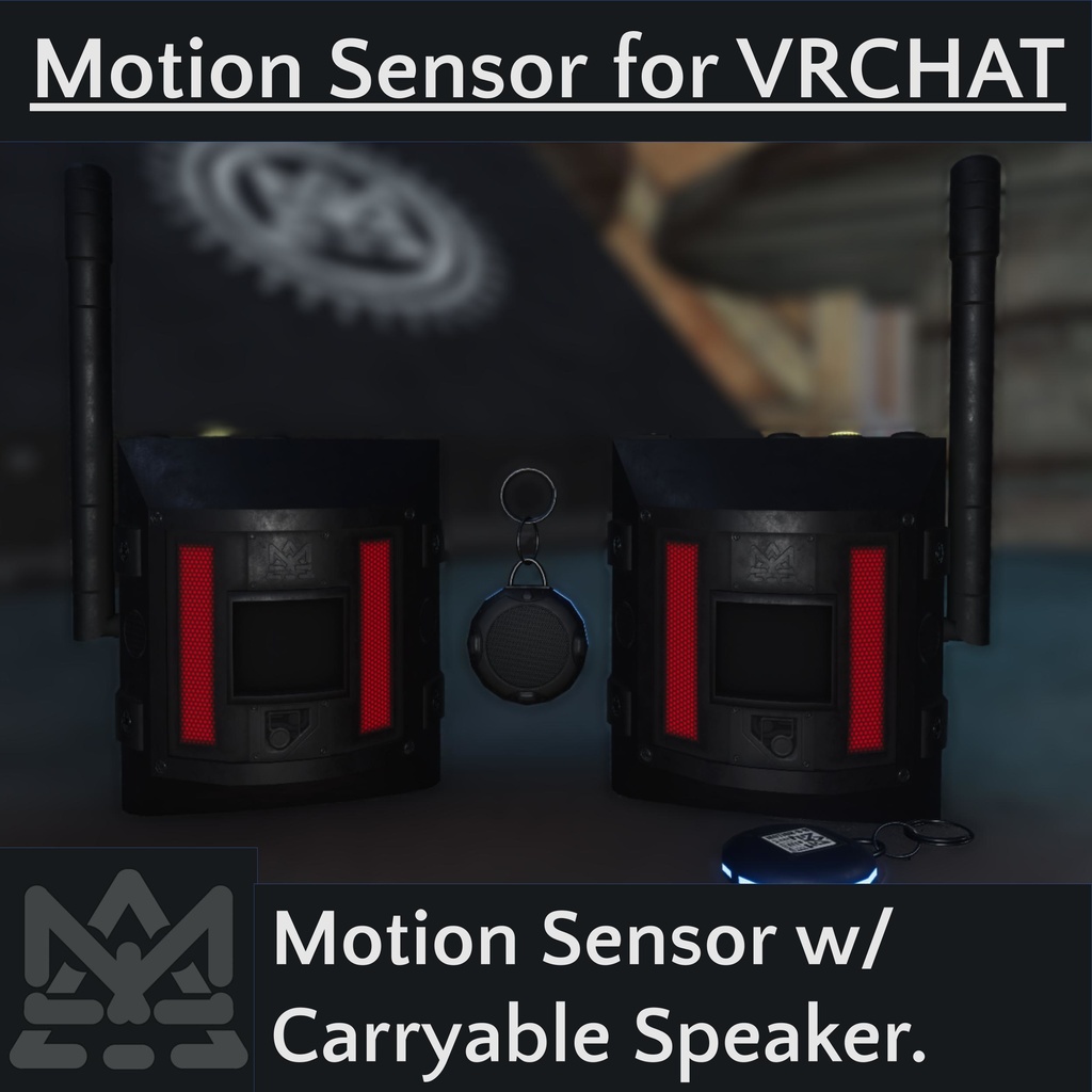 Motion Sensor Pack w/ Avatar Dynamics for VRChat (モーションセンサー, ミリタリー, アバター・ダイナミクス,VRC,爆発的,ボム)
