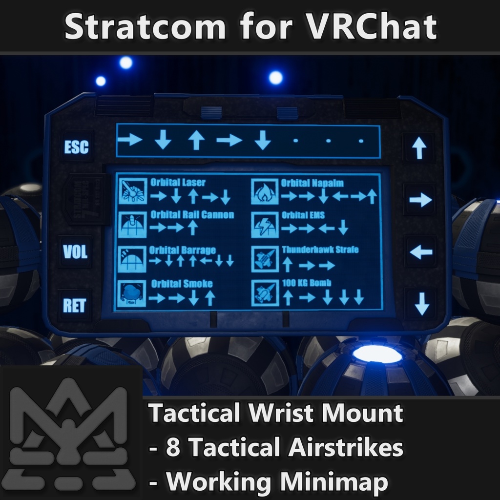 Stratcom for VRChat [Stratagem, Air Support]