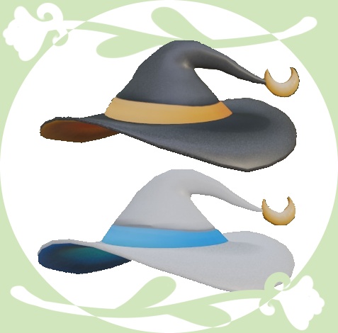 Witch Hat FBX (Rigged + PSD Available)