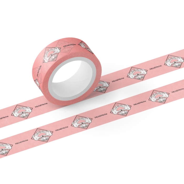 マスキングテープ 白、ピンク