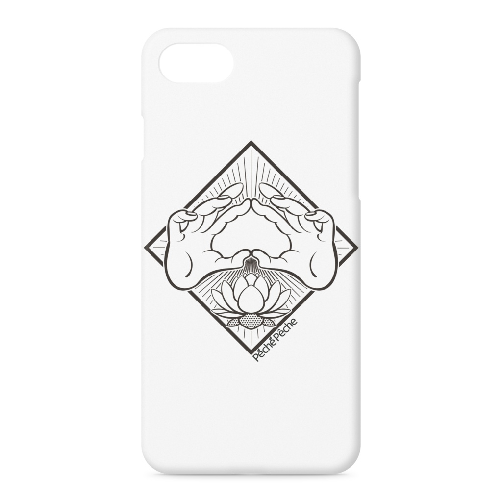 iPhoneケース TypeA 白