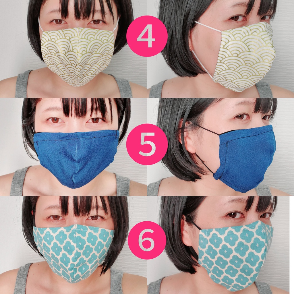 手作りマスク(内布をエアリズムにする対応可能)