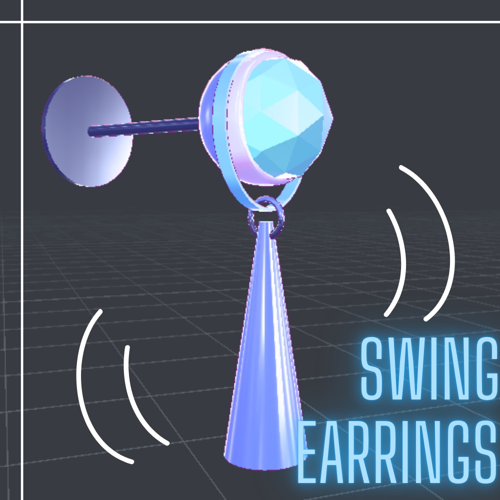 【超初心者向け blenderは怖くない! 】動画で作成した無料配布ピアス【Vrchat向け】