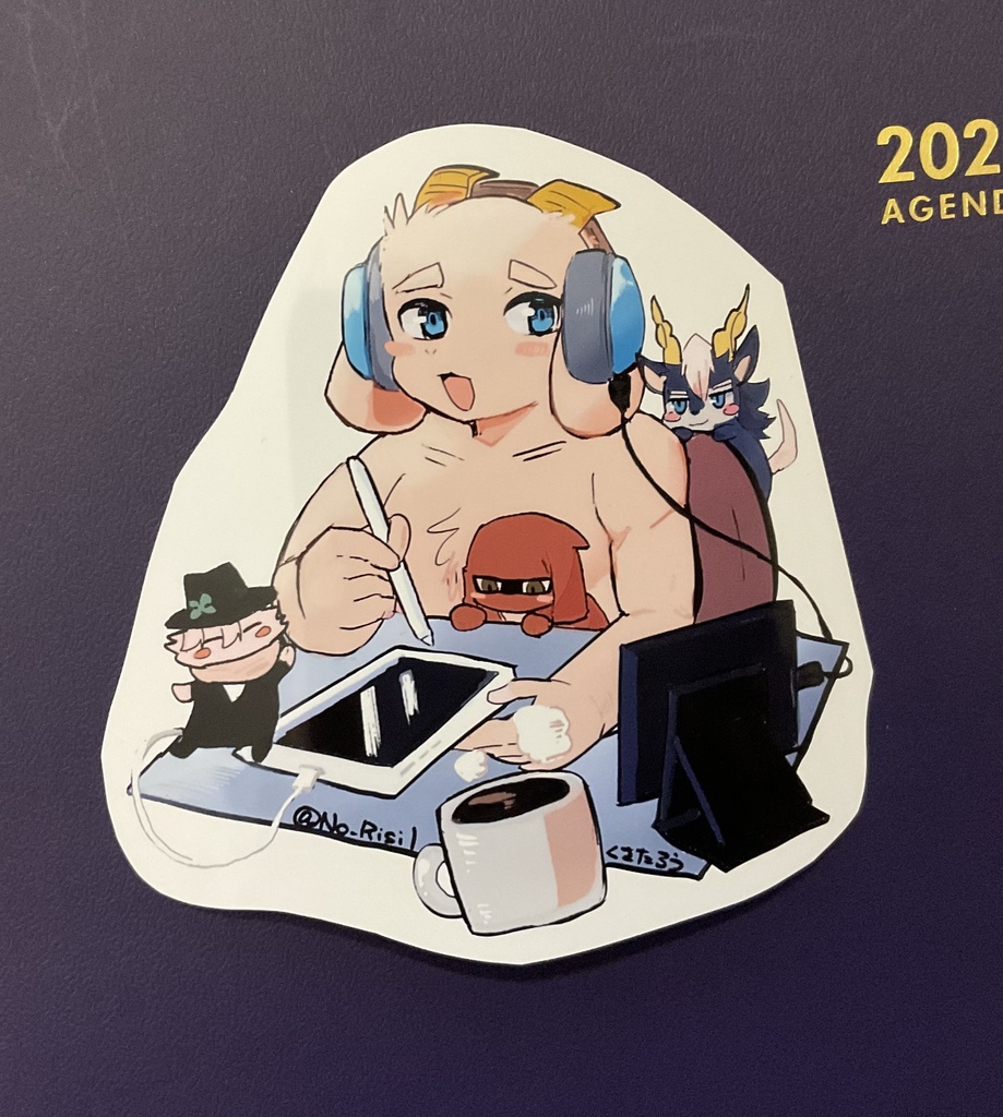 作業中ヤギ太君くん達