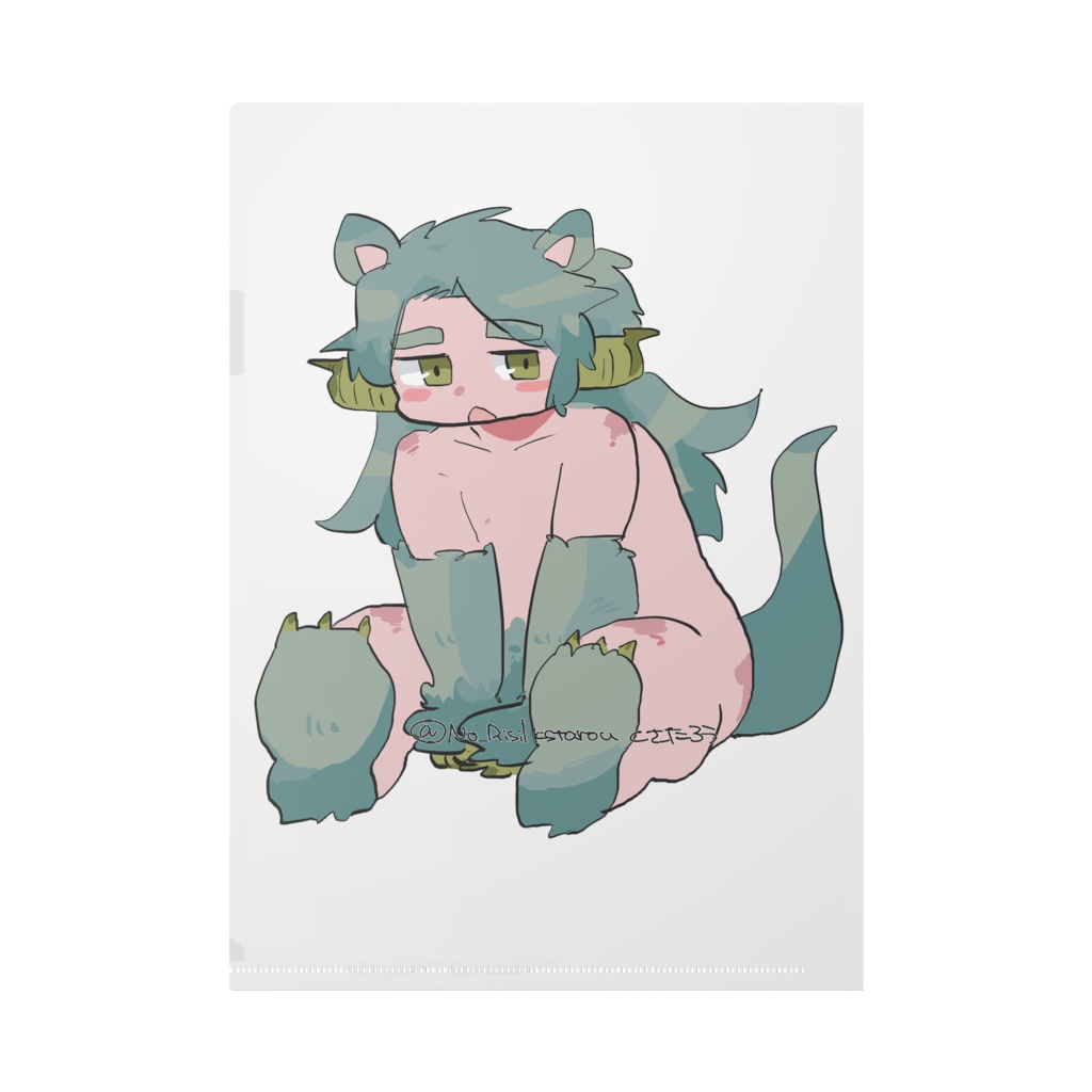 ぽっちゃりキメラ獣人くん でかみにクリアファイル