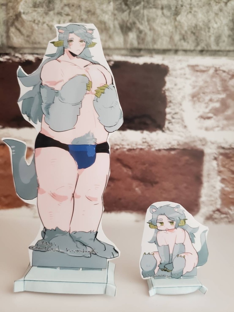 ペーパースタンド　キメラ獣人くん2ペア