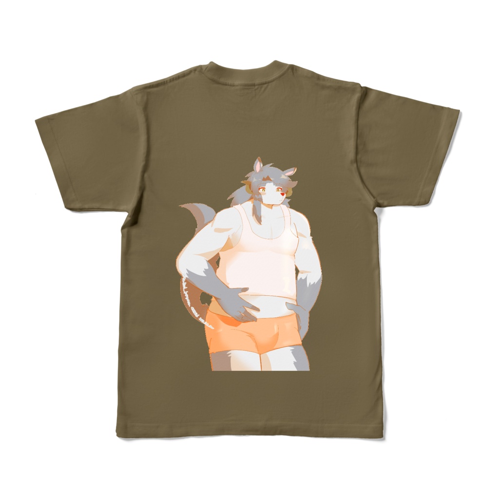 ケモ獣人3 お腹気にするtシャツ