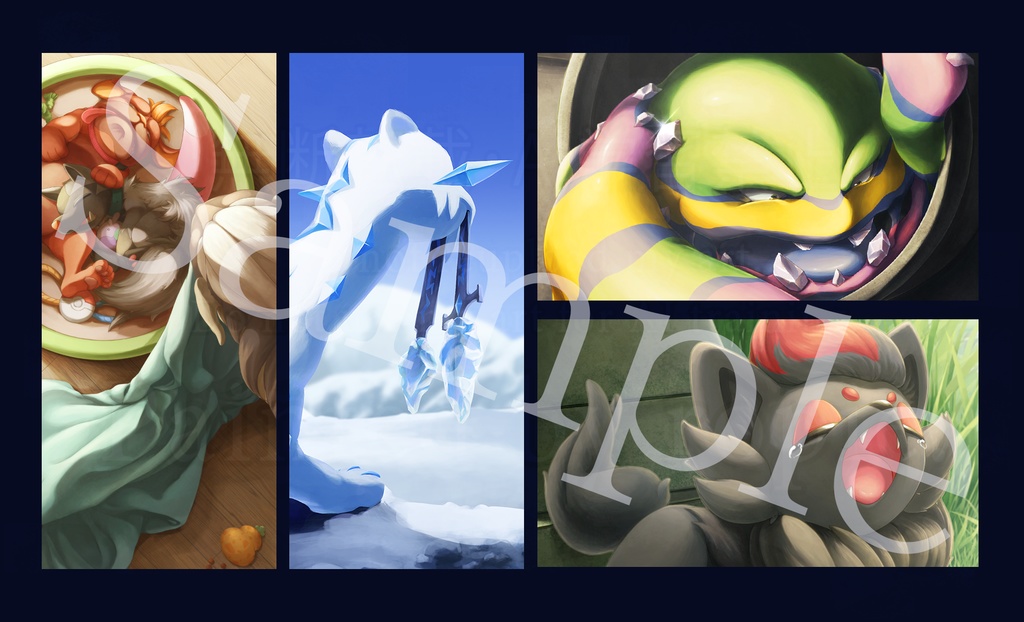 あくタイプイラスト本「type:Dark 2」(ステッカー付)