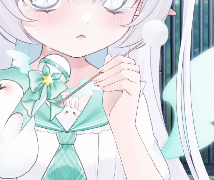 【Live2D model】【Vtuber assets】Let the cotton swab gently clean your little ears ASMR — Movable cotton swab/ear pick — Based on real human hand movement patterns.