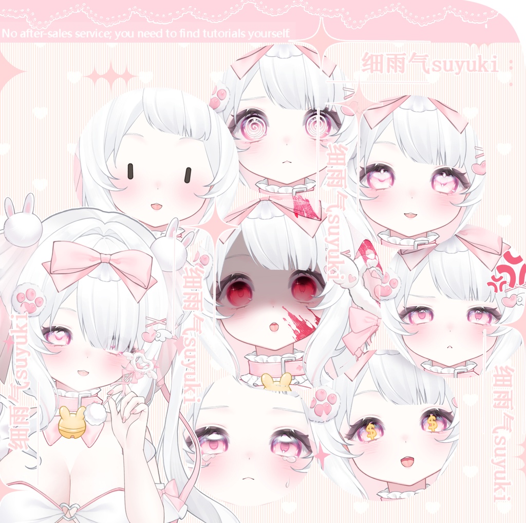 【Live2D Model/Generic Model】Magical Girl Neko / Rabbit Charm / Hand Accessory / Dark Skin Tone /