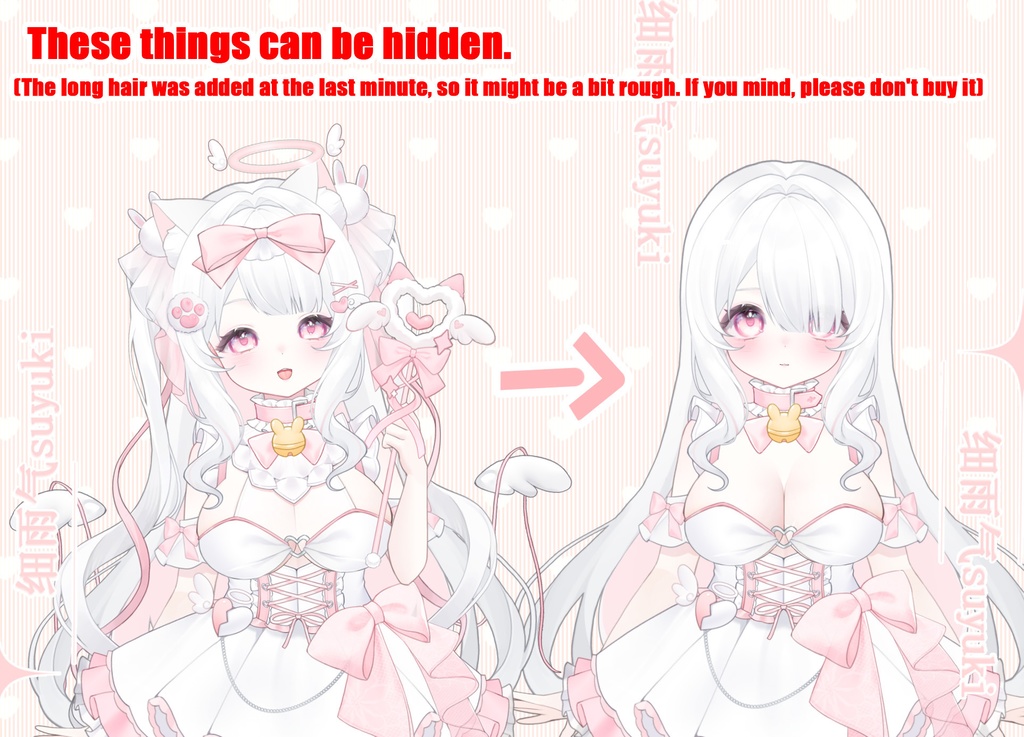 【Live2D Model/Generic Model】Magical Girl Neko / Rabbit Charm / Hand Accessory / Dark Skin Tone /