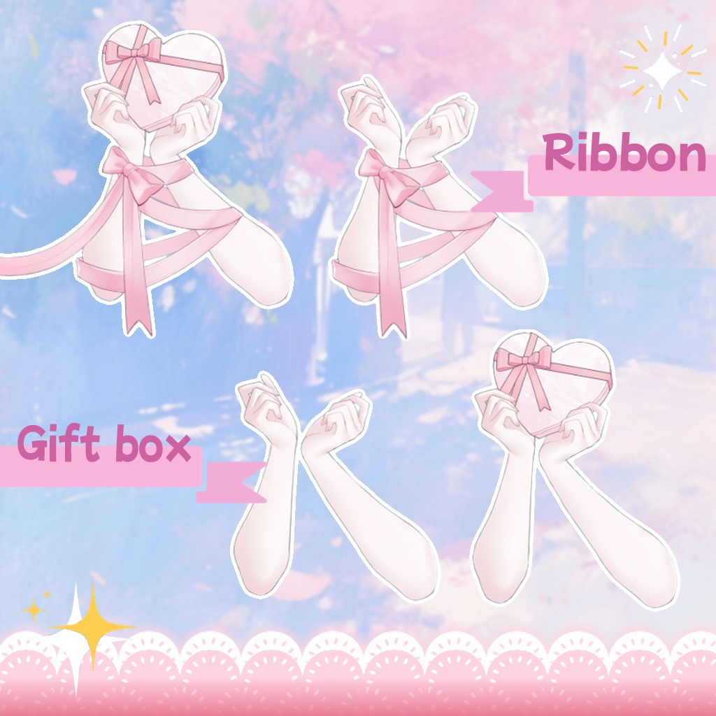 【Live2D Assets/VTuber向け】Girlish VTS Live2D Charm | Who’s the Gift? The Box… Or You? / Cute / VTuber Charm / Daily / Valentine’s
