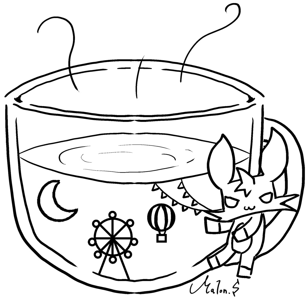 【HappiNess_ColorS】わたし色に染めるもの。(塗り絵)