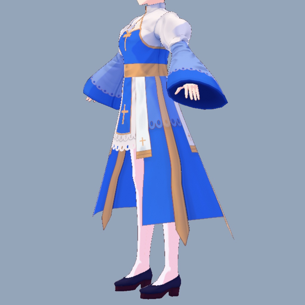 【無料版あり】ラグナロクオンライン/アークビショップデフォルト服テクスチャ